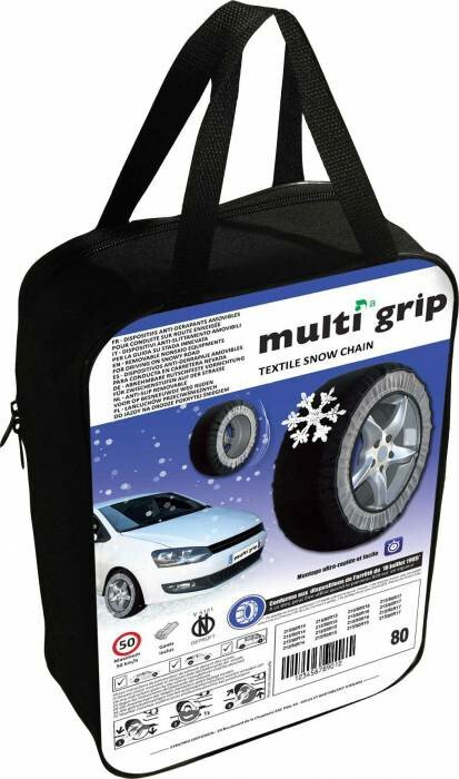 Chaussette chaine neige textile pneu 195/55R16 haute résistance