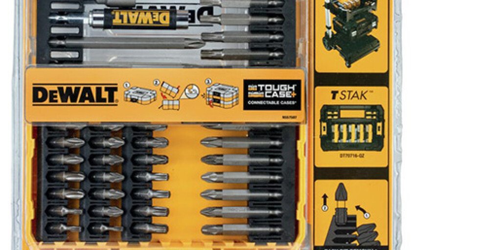 DEWALT Coffret TOUGHCASE 40 Pièces - Embouts de Vissage - Pour Perceuse-Visseuse DT70717-QZ
