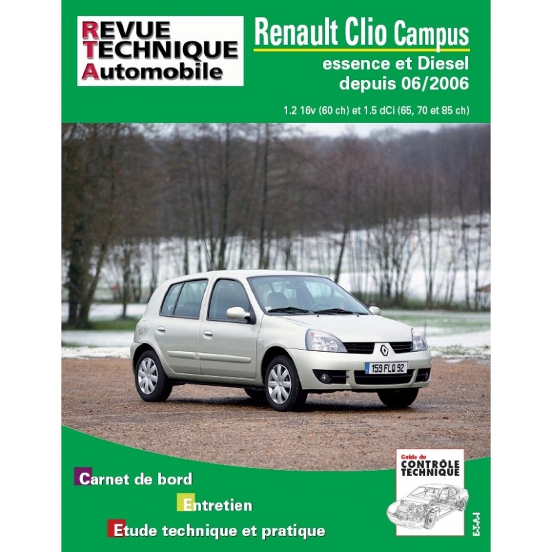 22480 REVUE TECHNIQUE RENAULT CLIO CAMPUS