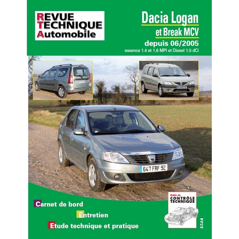 22481 REVUE TECHNIQUE DACIA LOGAN - DACIA LOGAN BREAK MCV