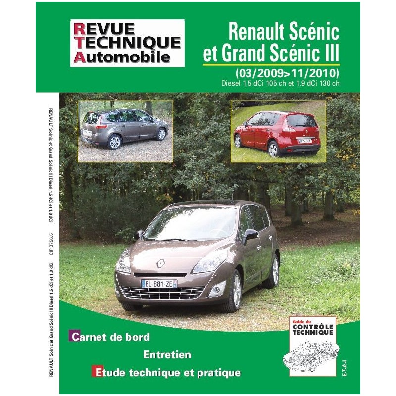 24280 REVUE TECHNIQUE RENAULT SCENIC ET GRAND SCENIC