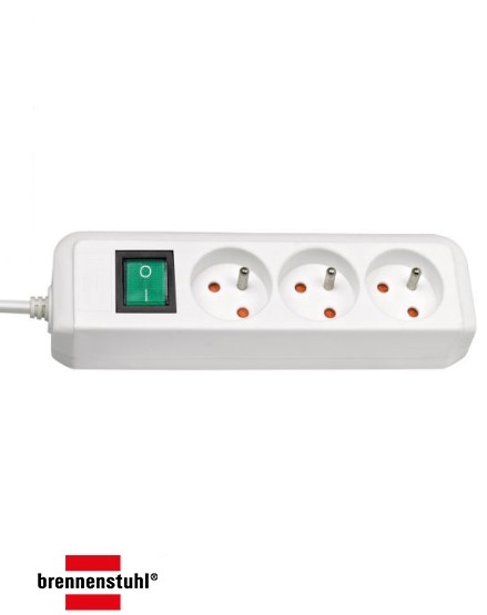 MULTIPRISE ECO-LINE BLANCHE 3 PRISES