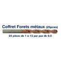 Coffret de 25 forets G FURIUS TOVOLY + Moto en cadeau