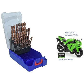 Coffret de 25 forets G FURIUS TOVOLY + Moto en cadeau