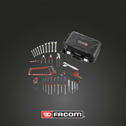 Valise de maintenance à Roulette Facom (39 outils FACOM)