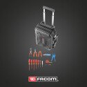 Valise de maintenance Electricien Facom à roulettes (14 outils FACOM)