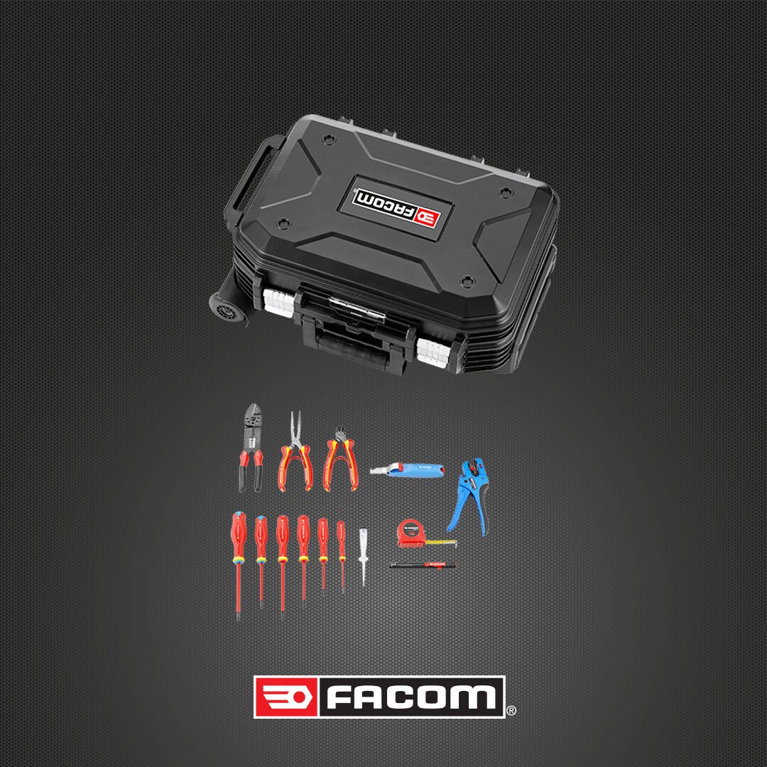Valise de maintenance à roulettes Facom DEWALT (68 outils) PROMO