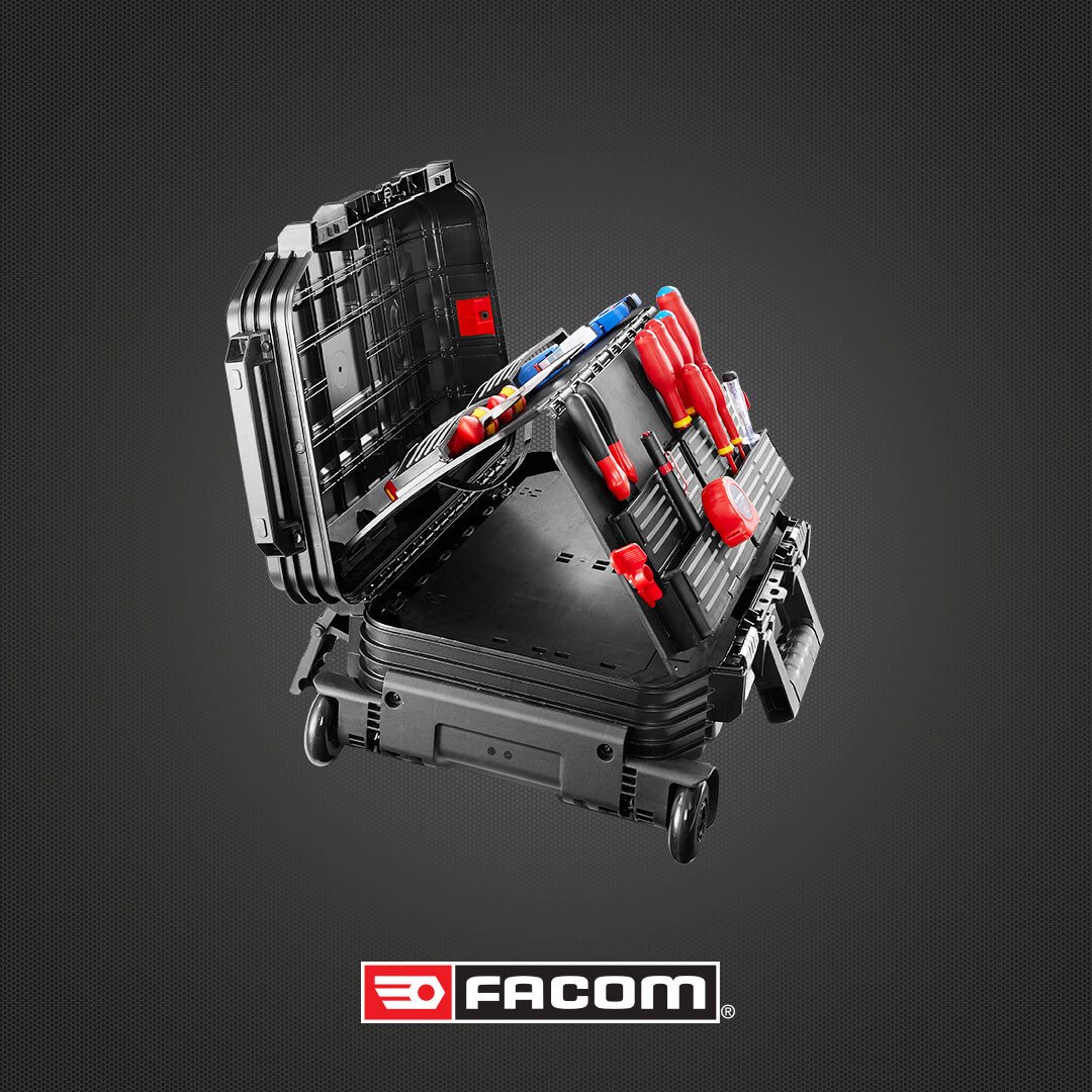 Valise de maintenance Electricien Facom à roulettes (14 outils FACOM)PROMO