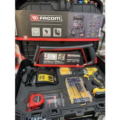 Valise de maintenance à roulettes Facom DEWALT (68 outils)  PROMO