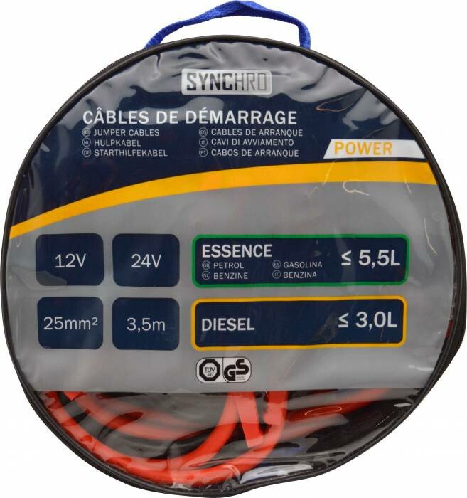 CABLES DEMARRAGE 25MM2-350AMP