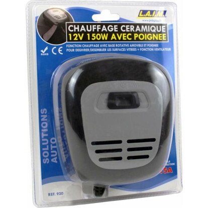 Chauffage céramique & ventilateur 12V INCAR