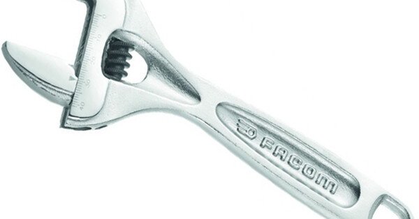 Clé à Molette Courte Ultra Fine - Ouverture 6 à 68 Mm - Chrome - Aluminium - Neuf Sous Emballage