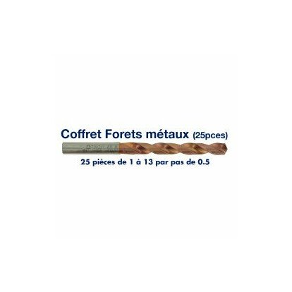 Coffret de 25 forets G FURIUS TIVOLY