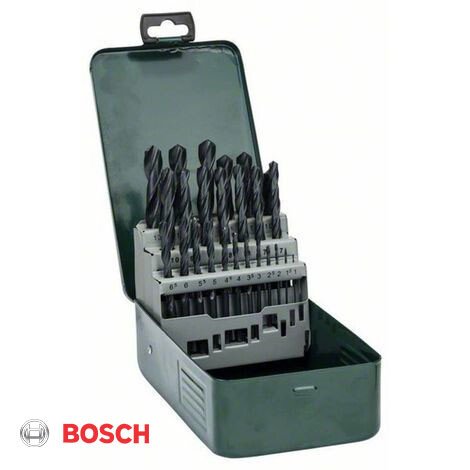 Coffret de 25 Forets BOSCH PRO hélicoïdaux HSS PointTeQ ProBox (260