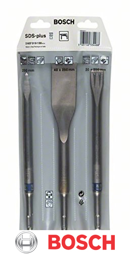 LOT DE 3 BURINS SDS-PLUS