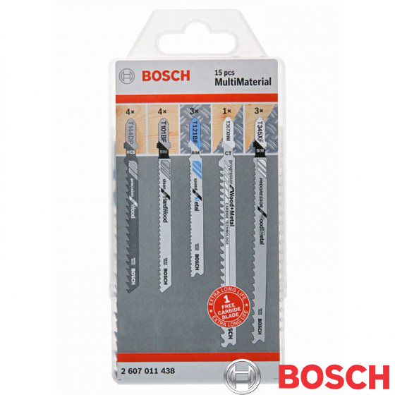 PACK 15 LAMES SCIE SAUTEUSE -BOSCH
