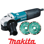 MEULEUSE 1100 W  Ø 125 MM + 2 DISQUES DIAMANT